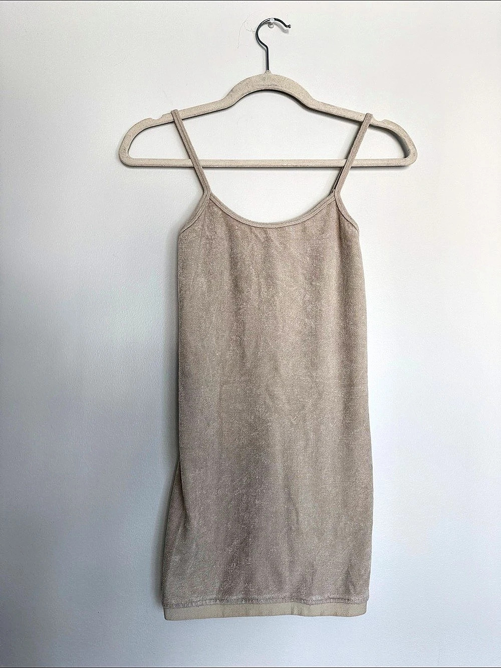 Zara Terry Tube Dress Beige